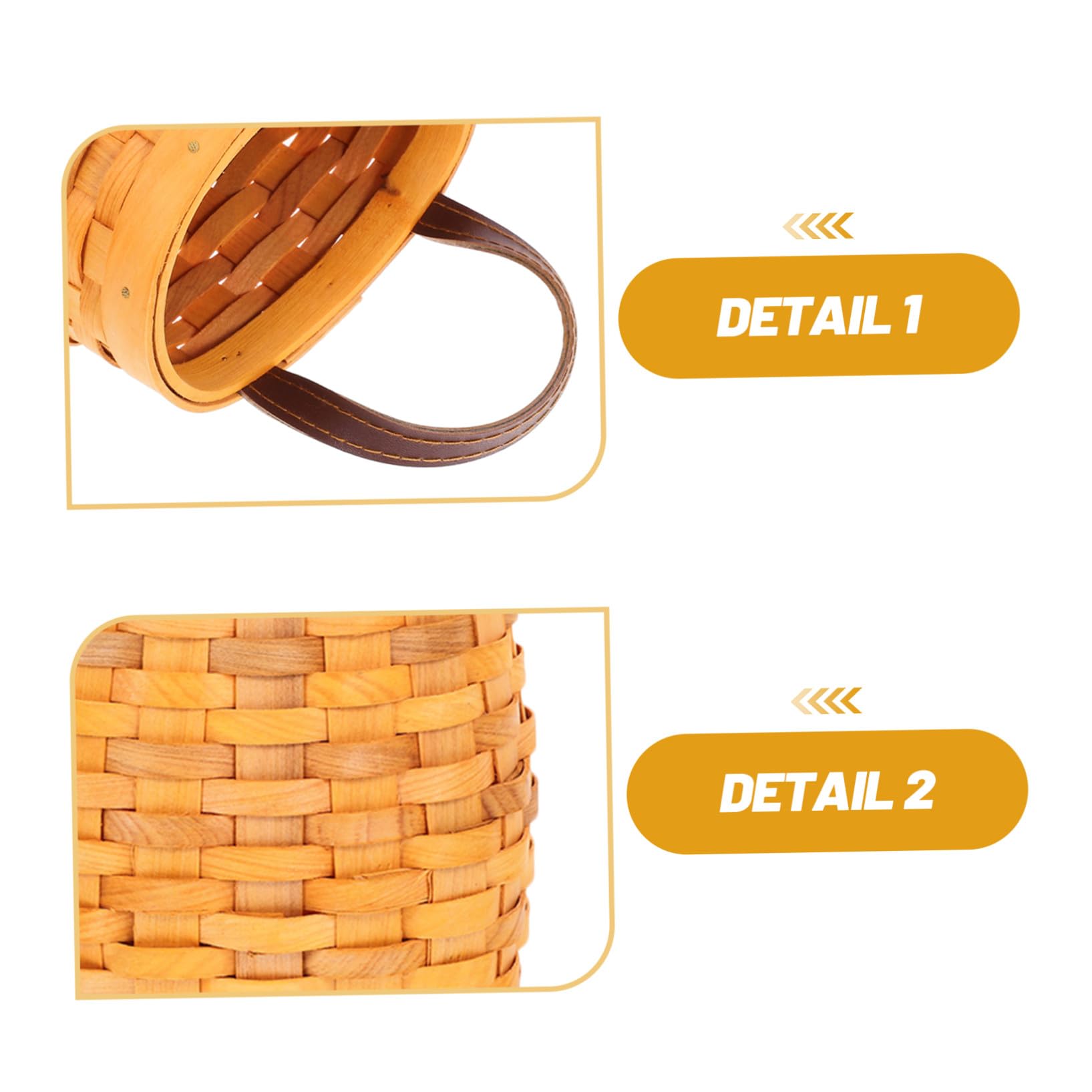 TOYANDONA Cestas Tejidas a Mano para Colgar en Pared, 2 Piezas