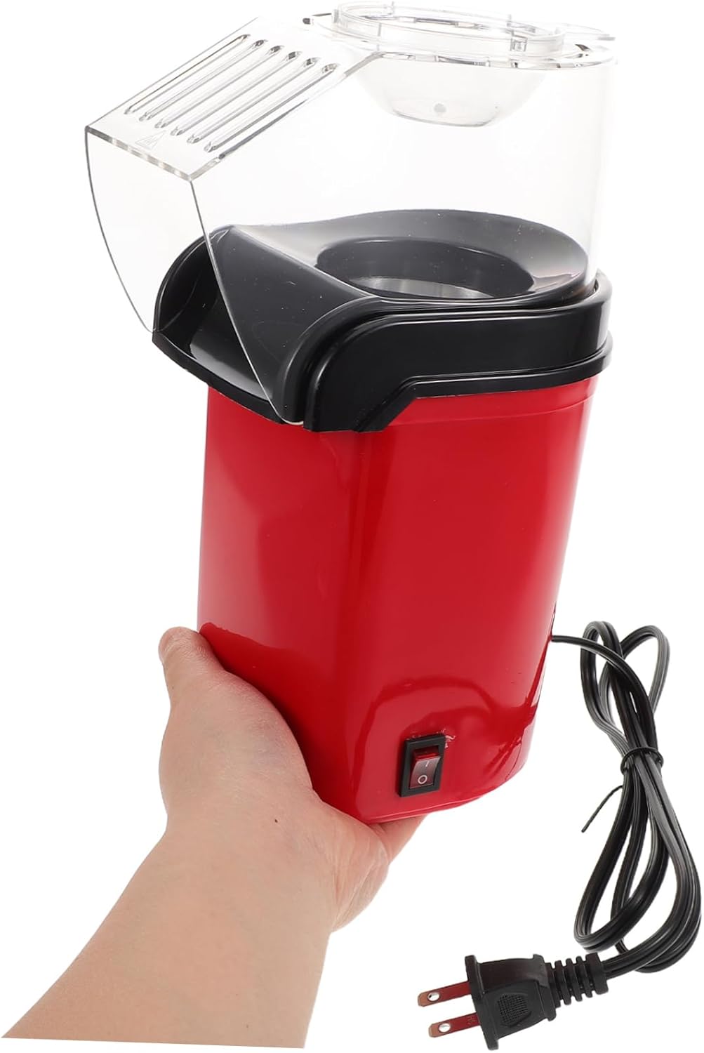Popcorn Maker Electric Hot Air Popcorn Popper for Home Family Compact Design Easy to Clean Stylish Us Plug