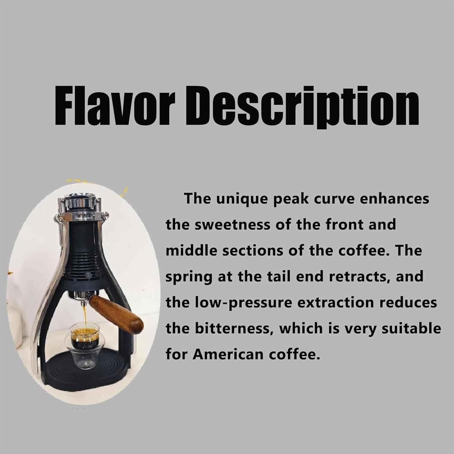 ERICAT Commerciële Handmatige Koffiemachines, Draagbare Handpersmachine, Hoge Extractie, Draagbaar En Handig Ontwerp, Zonder Elektriciteit En Geen Onderhoud, Geschikt Voor Reizen En Kamperen (zwart)