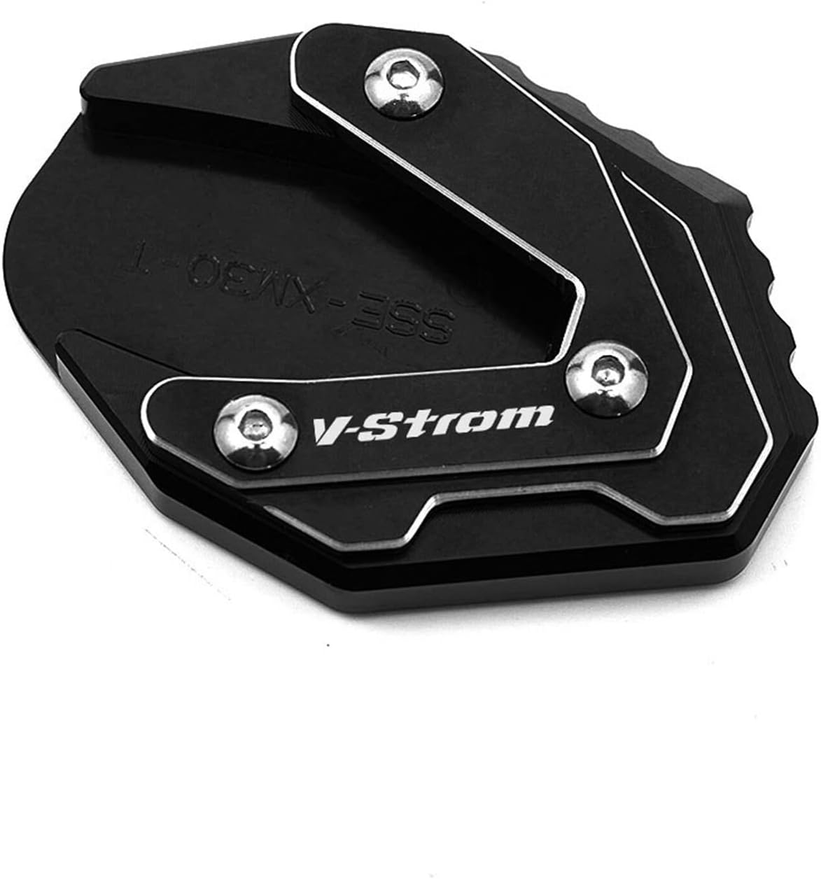 Motorcycle Foot Side Stand Pad Kickstand Enlarger Plate Support Extension For Suzuki V-Strom 250 DL250 GW250 2017-2020 Motorcycle Replacement Parts(Black)