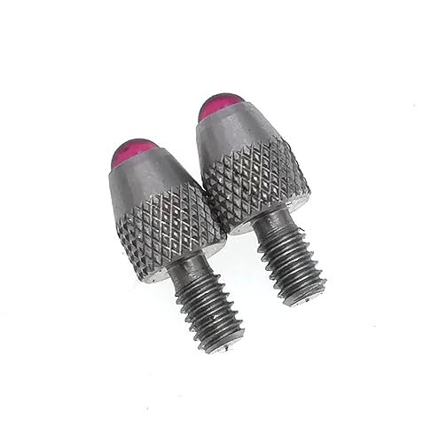 Miniatura 7 de Puntos de contacto de bola para indicadores de esfera #4-48 vástago de rosca (bola de carburo)