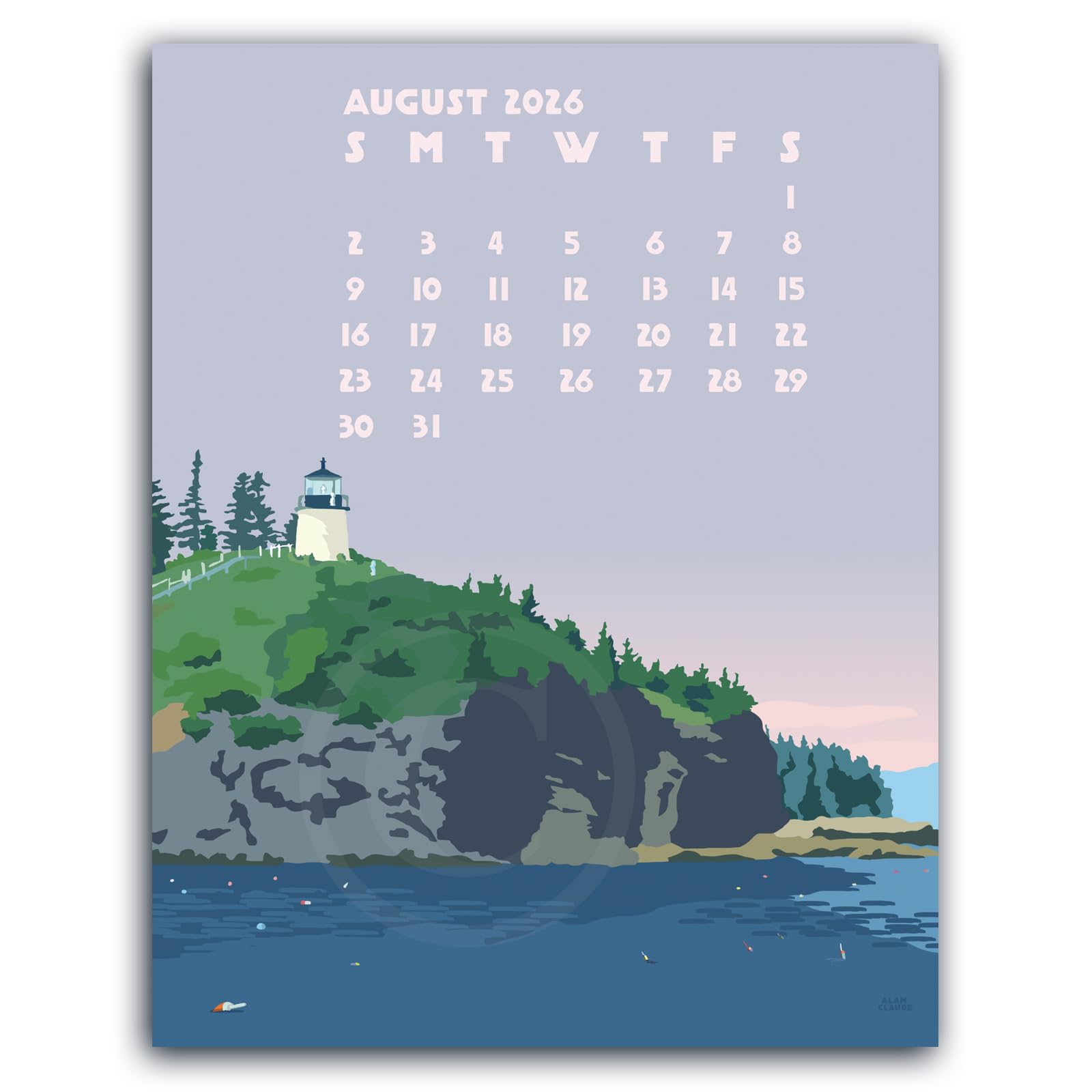 How To Find Unique August 2026 Desktop Calendar Art