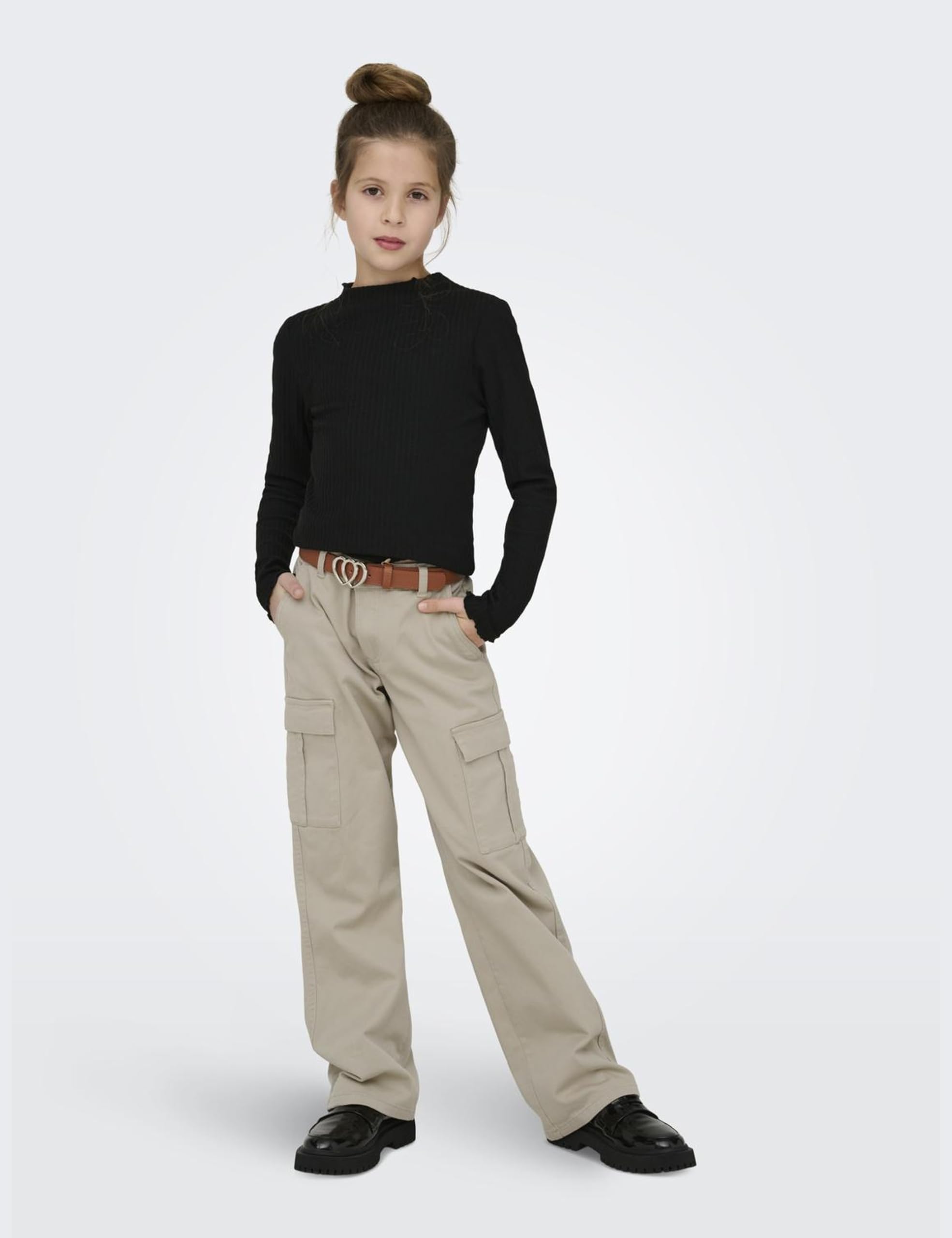 Only Kogyarrow-vox Str Cargo Pant Pnt Noos Pantalones Tipo Cargo, Niñas, Piedra Pumice, 158