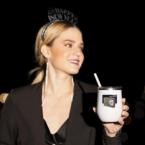 Miniatura 2 de Gift Idea for Radio Lovers Vintage Radio Illustration Retro Style 12oz Wine Tumbler Cup