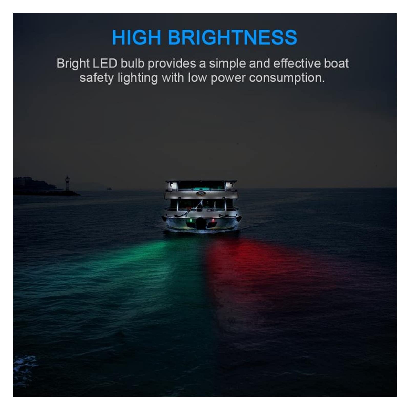 Luci di Navigazione 2X LED.Segnale Luminoso di Navigazione Avvertimento Lampada del Segnale Lampada per la Barca Marina Yacht Articoli automobilistici Accessori Auto Auto Decrement