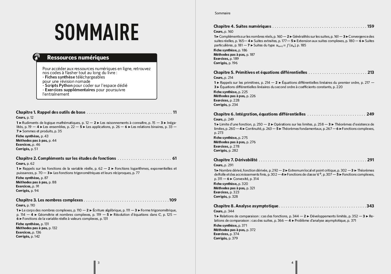 Mathématiques MPSI-MP2I - Tout-en-un: Cours - Synthèse - Méthodes détaillées - Exercices corrigés Conforme à la réforme 2021