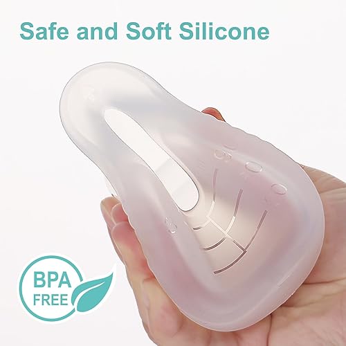 Miniatura 4 de Colector de leche portátil, 2 en 1, bomba de leche materna de silicona manos libres, portátil y discreto para madres lactantes, expresión de leche