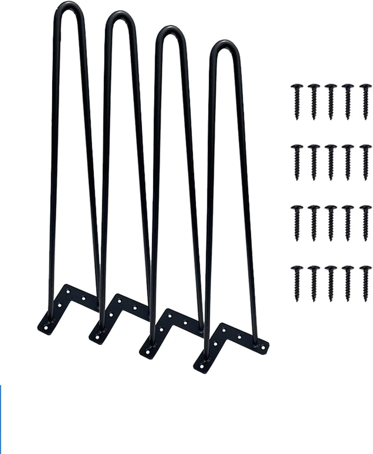 TUZECH 20Inch Hairpin Legs Set of 3 Modern Iron Table