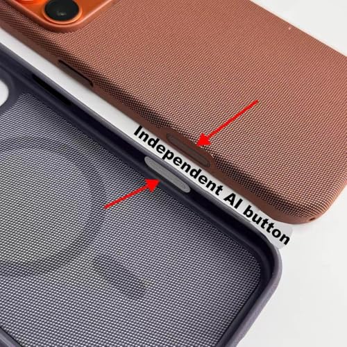 Image of QHOHQ Luxury Vintage TechWoven Back Cover for iPhone 17 Pro (6.3 Inch) | Premium Woven Texture Case with Shockproof Protection | Premium Slim Fit Case with Wireless Charging Support (Purple)