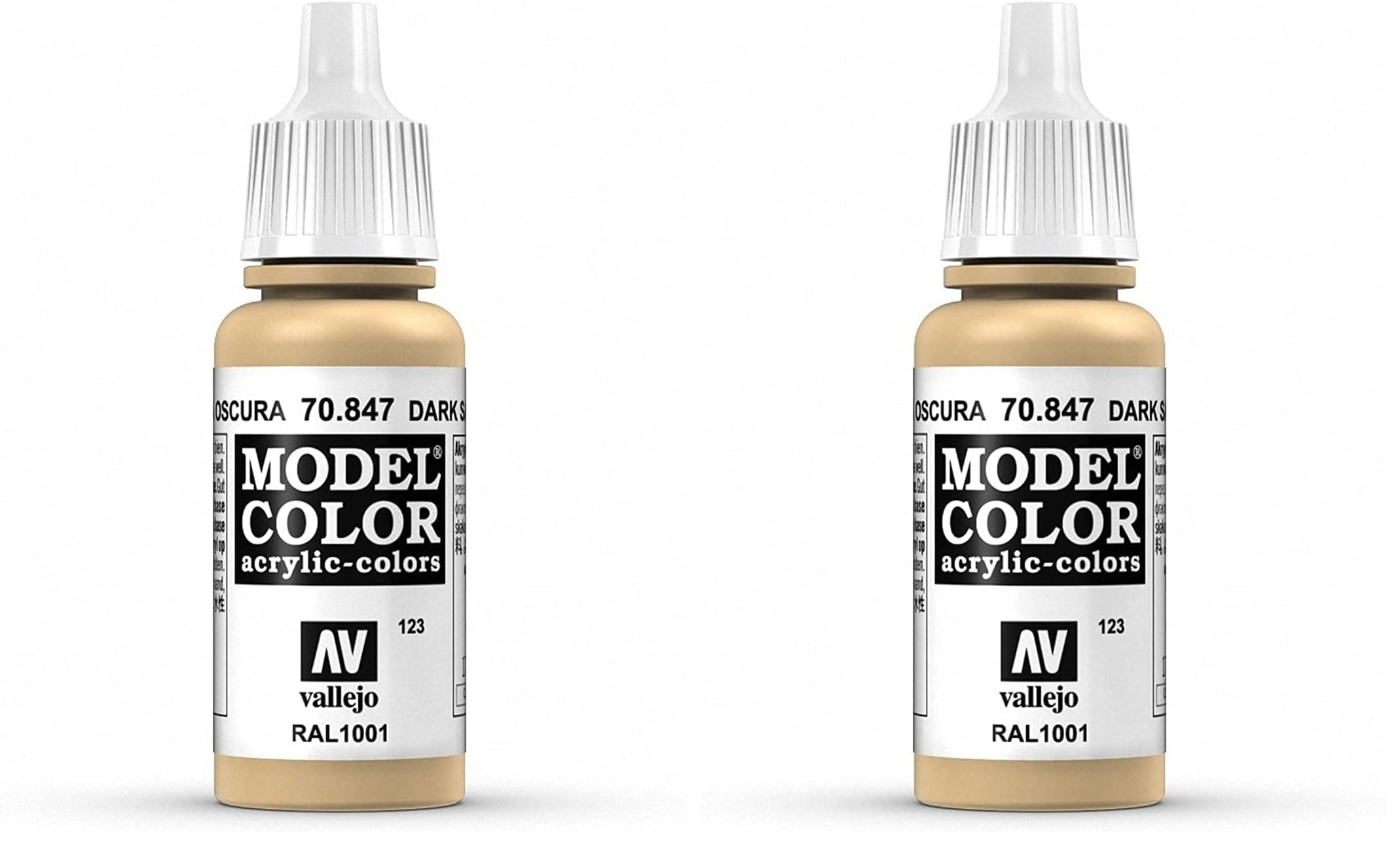 Vallejo Model Color 17 ml Acrylic Paint - Cold White — view 186