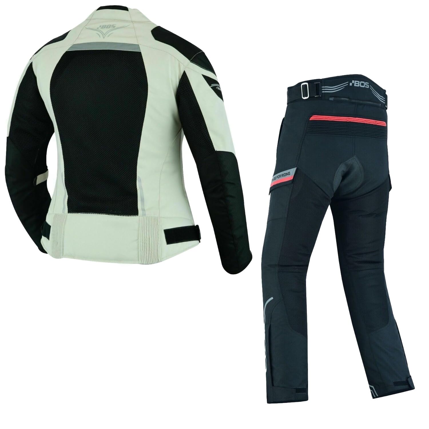 Damen Motorradkombi 2-teiliges Set Mit Protektoren Motorradhose & Motorradjake Wasserdicht Damen Motorrad Textil Kombi Wasserdicht Motorradkombi