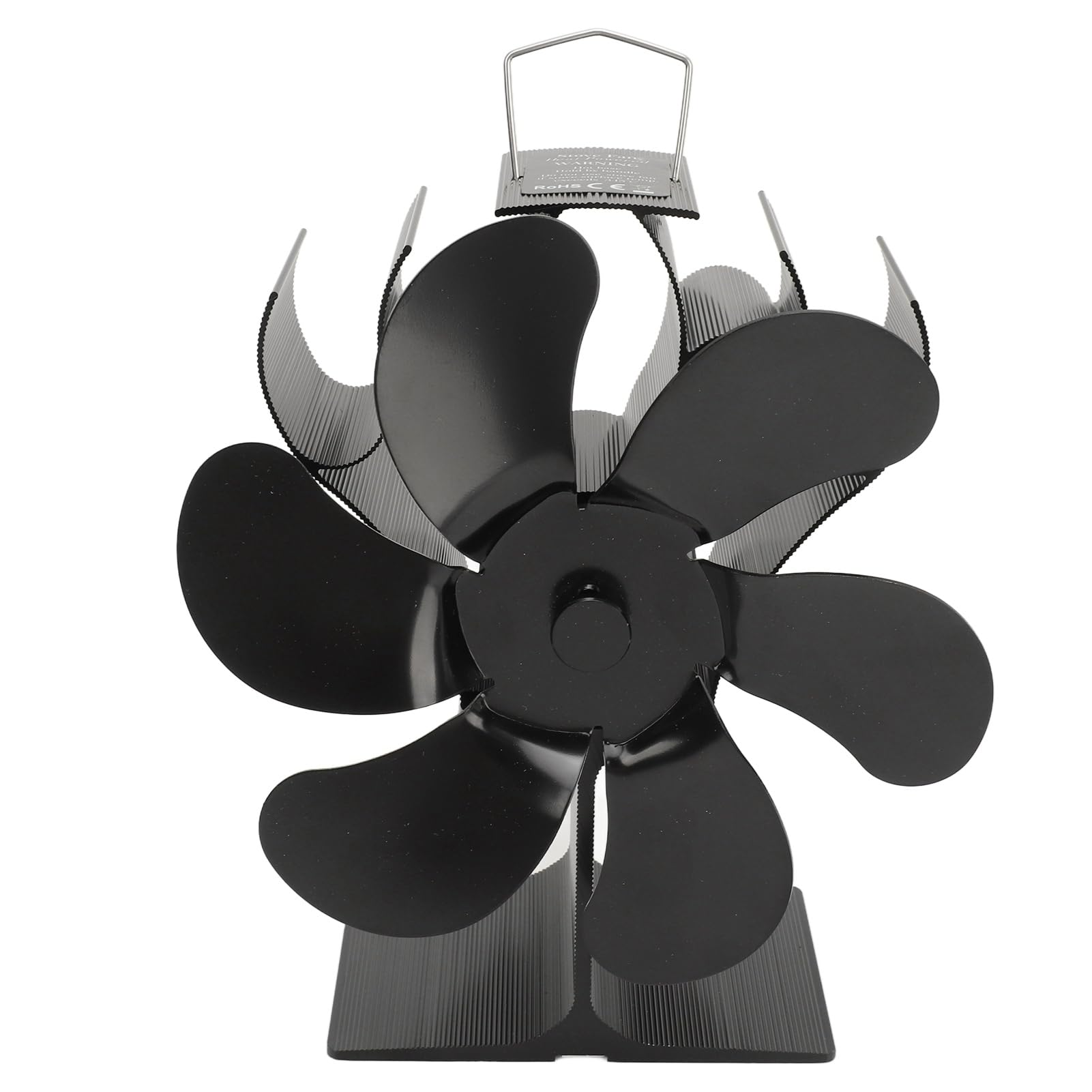 6 Ventilatore per stufa a legna/camino, termoelettrico, silenzioso, efficiente, in alluminio e ABS, antiruggine, per riscaldamento domestico, 180x144x100mm