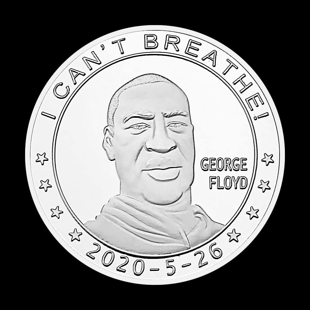 I Cant Breathe George Floyd Collectible Silver Plated Souvenir Coin Black  Lives Matter Collection Art Commemorative Coin : Amazon.ae: Toys