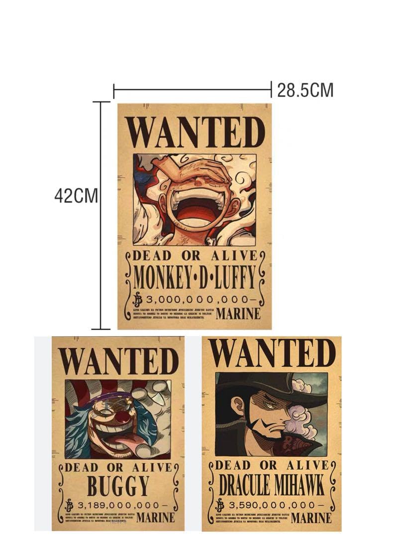 Amazon.co.jp: ONEPIECE ワンピ ース 手配書 ポスター 3枚セット