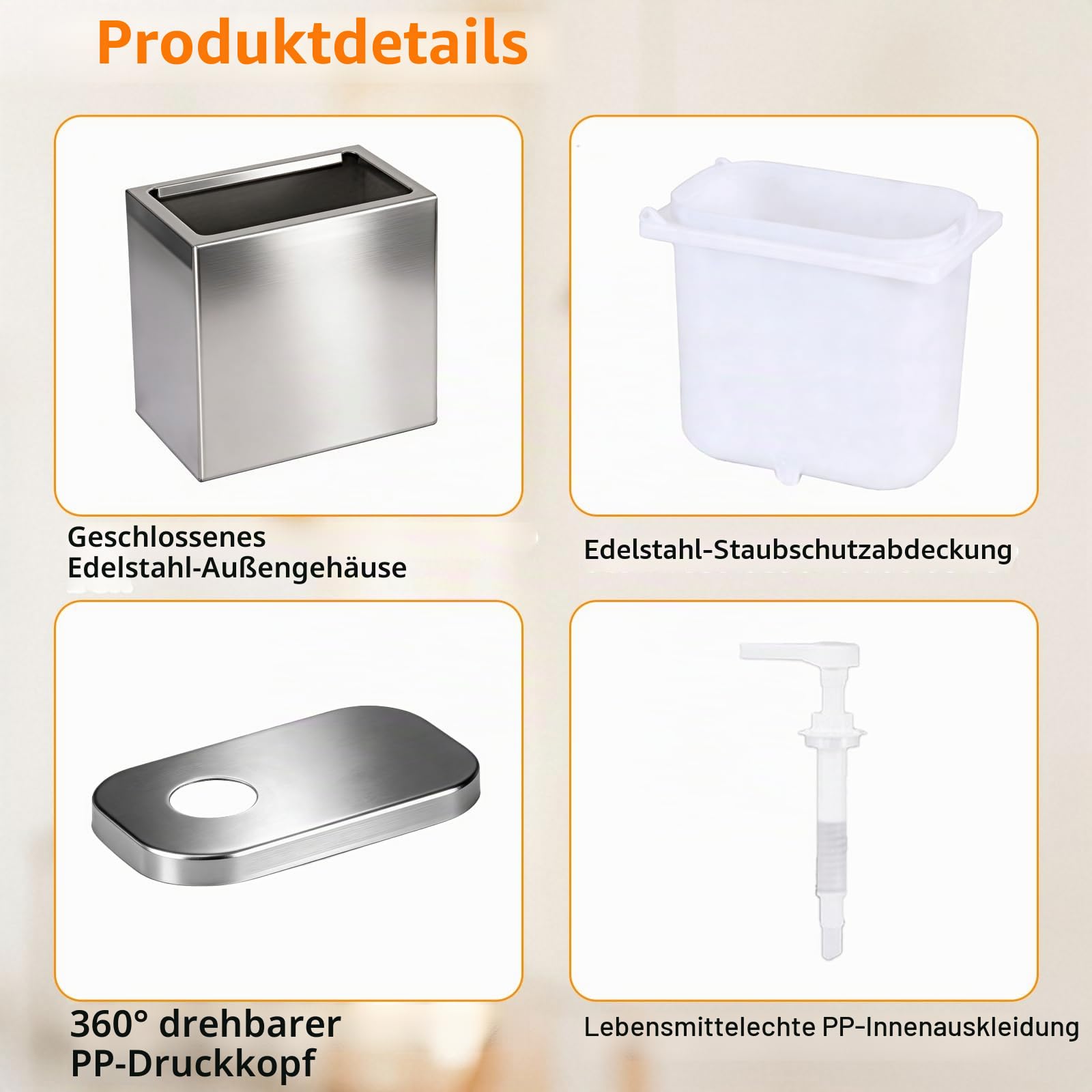 2L Ketchup Spender, Saucenspender Pumpstation mit 2 Pumpen, Edelstahl-Gewürzpumpstation Gewürz-Saucen-Pumpenspender, Salat-Marmeladen-Gewürz-Gewürz-Quetschpumpenbehälter für Küche und Restaurant