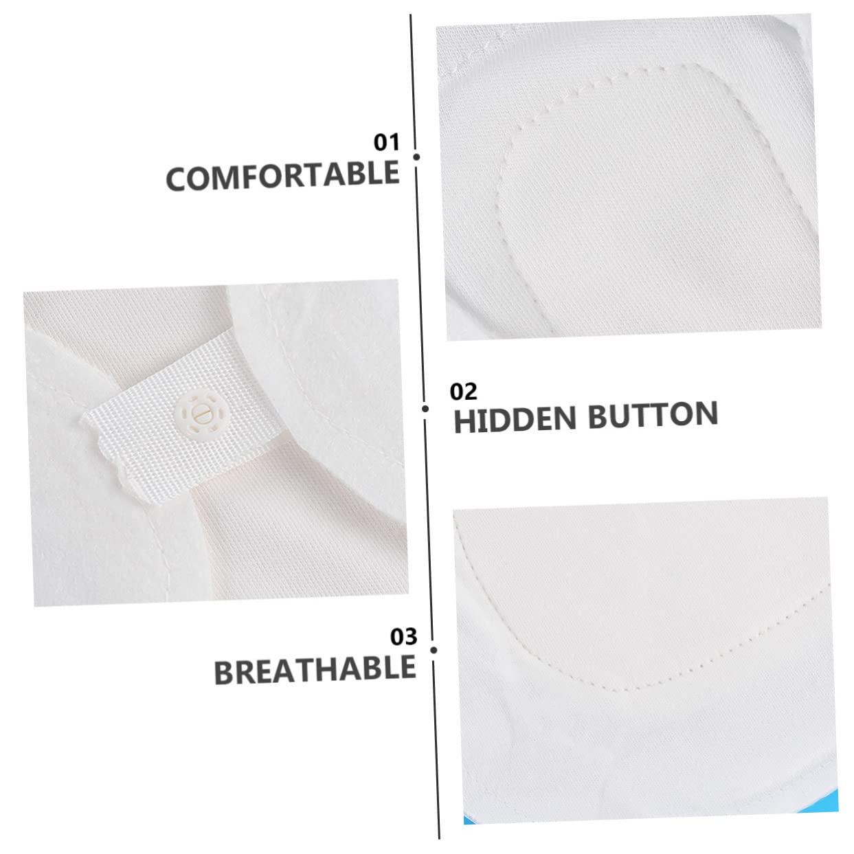 SEWOART 2pcs Menstrual Cloth Sanitary Napkin Reusable Menstrual Pads Thin Cloth Pads Cloth Menstrual Pads Leakproof Sanitary Napkin Cloth Sanitary Pads Mama Sanitary Mama Pads White Cotton