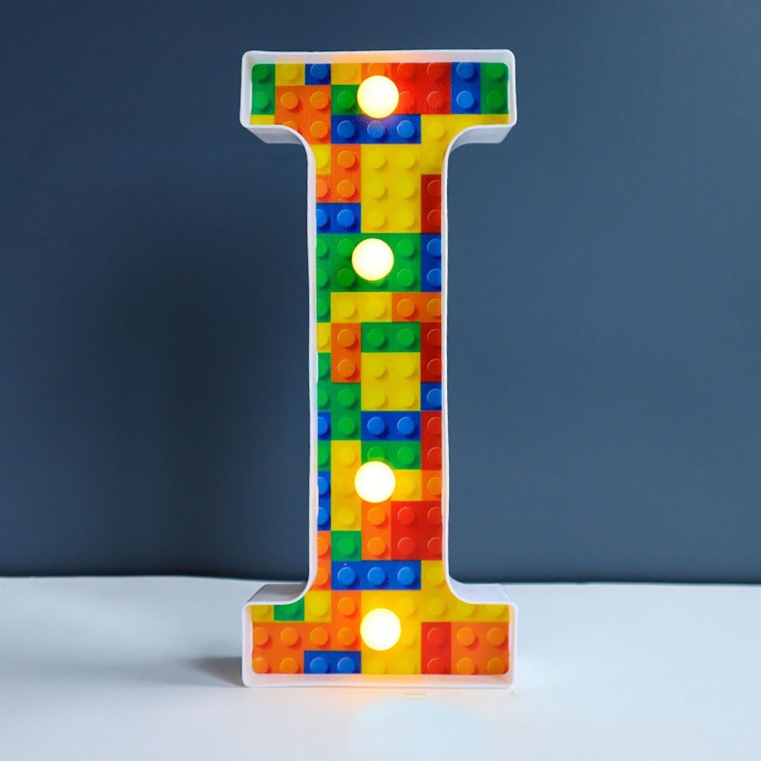 Jemnpela LED Marquee Letter Number Sign Lights Glitter Light Up Alphabet Figure Night Light for Birthday Party Wedding Home Bar Holiday Wall Decoration