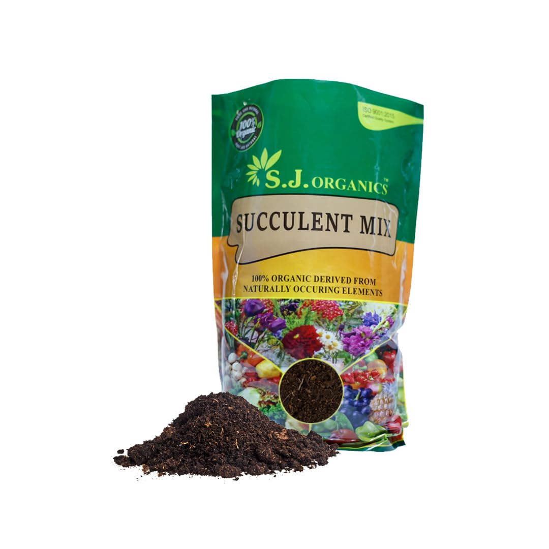 SJ Organics Succulant Mix 900g Pack for Rich Home Gardening Experience (Pack of 1)