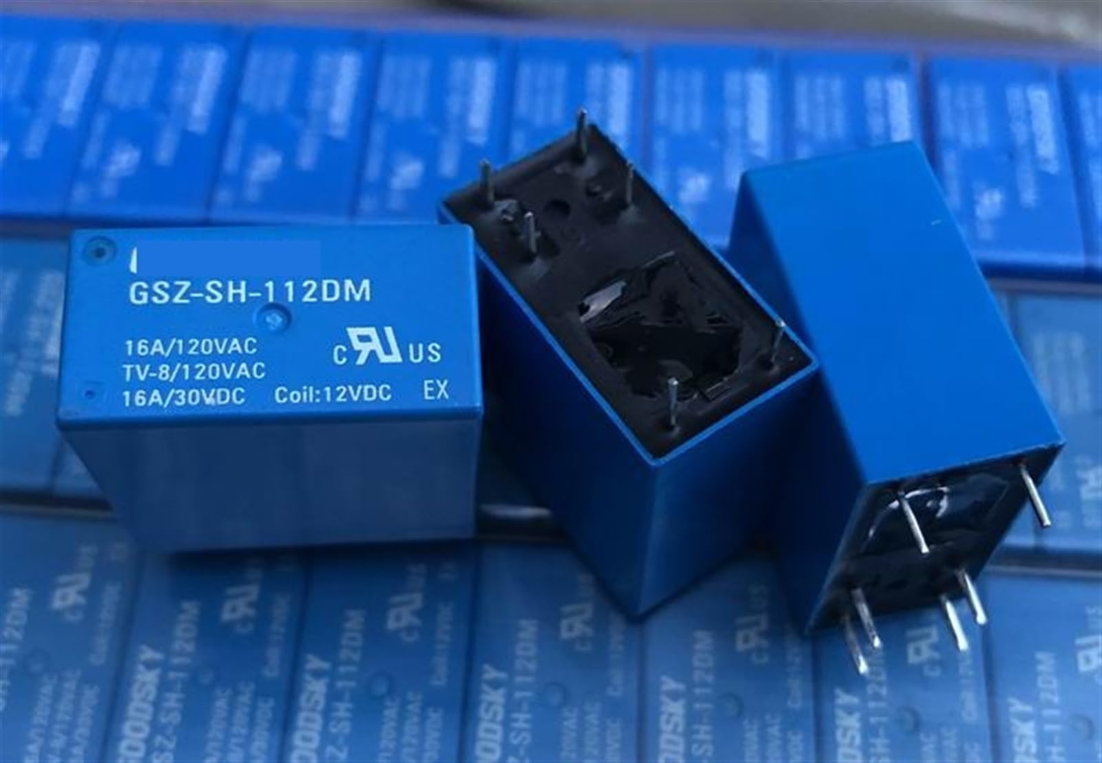 Relé de 6 pines GSZ-SH-112DM interruptor electromagnético 12V 16A 2