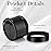 Patelai 4 Pieces Round Wide-mouth Leak Proof Plastic Container Jars with Lids for Travel Storage Makeup Beauty Products Face Creams Oils Salves Ointments DIY Making(4 Ounce,Pure Black)