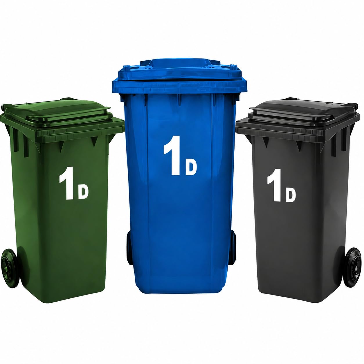 Rubigo 3 x Bin Numbers for Wheelie Bins, 0-99, Letters A-D, 17.5cm Dustbin Stickers, Easy Application Stick On Number Stickers - Weatherproof Self Adhesive Vinyl (5) — view 50