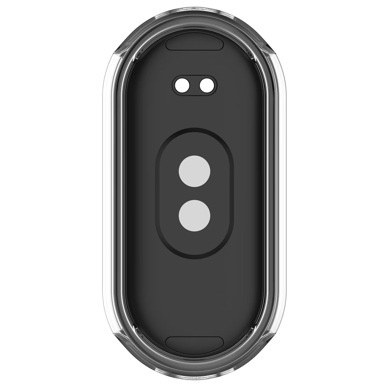 Etui kompatybilne z Xiaomi Smart Band 9, smukłe i miękkie TPU odporne na upadki, odporne na zarysowania, etui ochronne na zegarek kompatybilne z Xiaomi Smart Band 9. (przezroczysta biel)