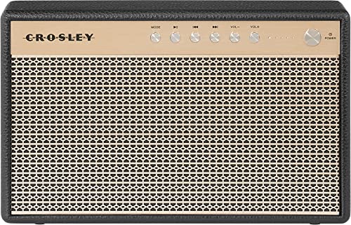 Crosley CR3112A-BK Montero Portable Rechargeable Bluetooth Speaker with USB Phone Charger, Black