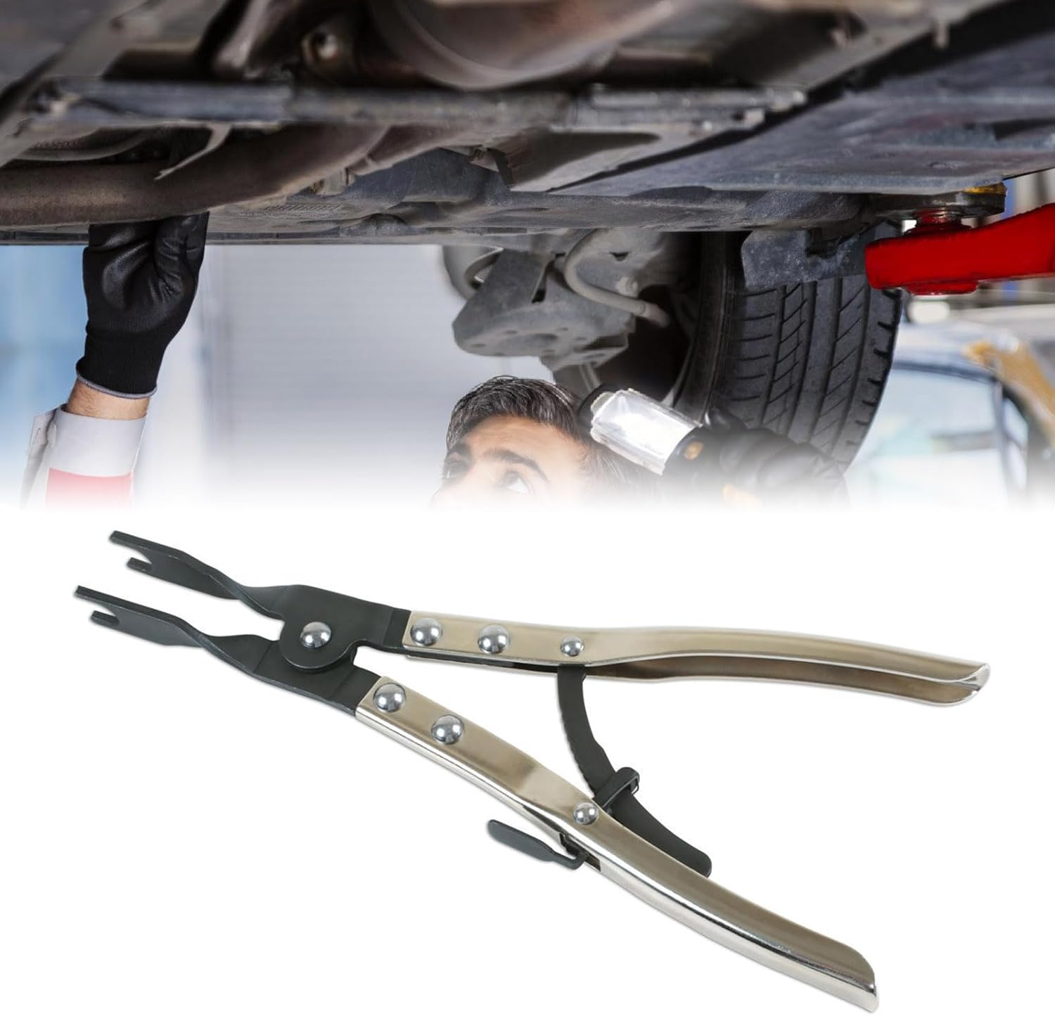 Car Exhaust Pipe Opening Pliers Clamp Installation Expansion Plier Modified Disassembly Repair Hand Tool