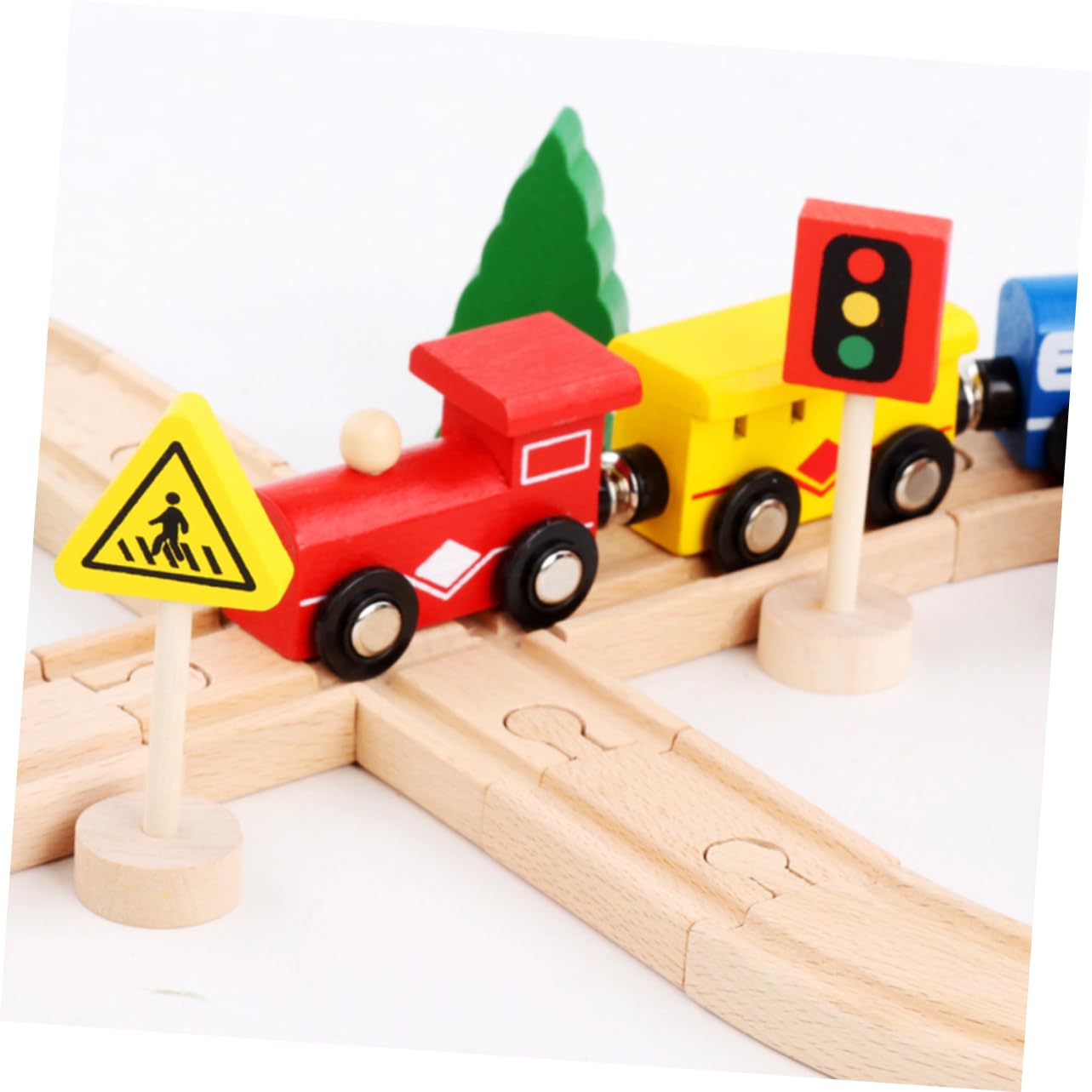 Kisangel Puzzle in Legno Per Ragazzo Ragazza Di Vagoni Ferroviari in Faggio Liscio e Resistente Giocattoli Educativi Per Ragazzo Ragazza Che Sviluppano Capacità Pratiche e Cognitive