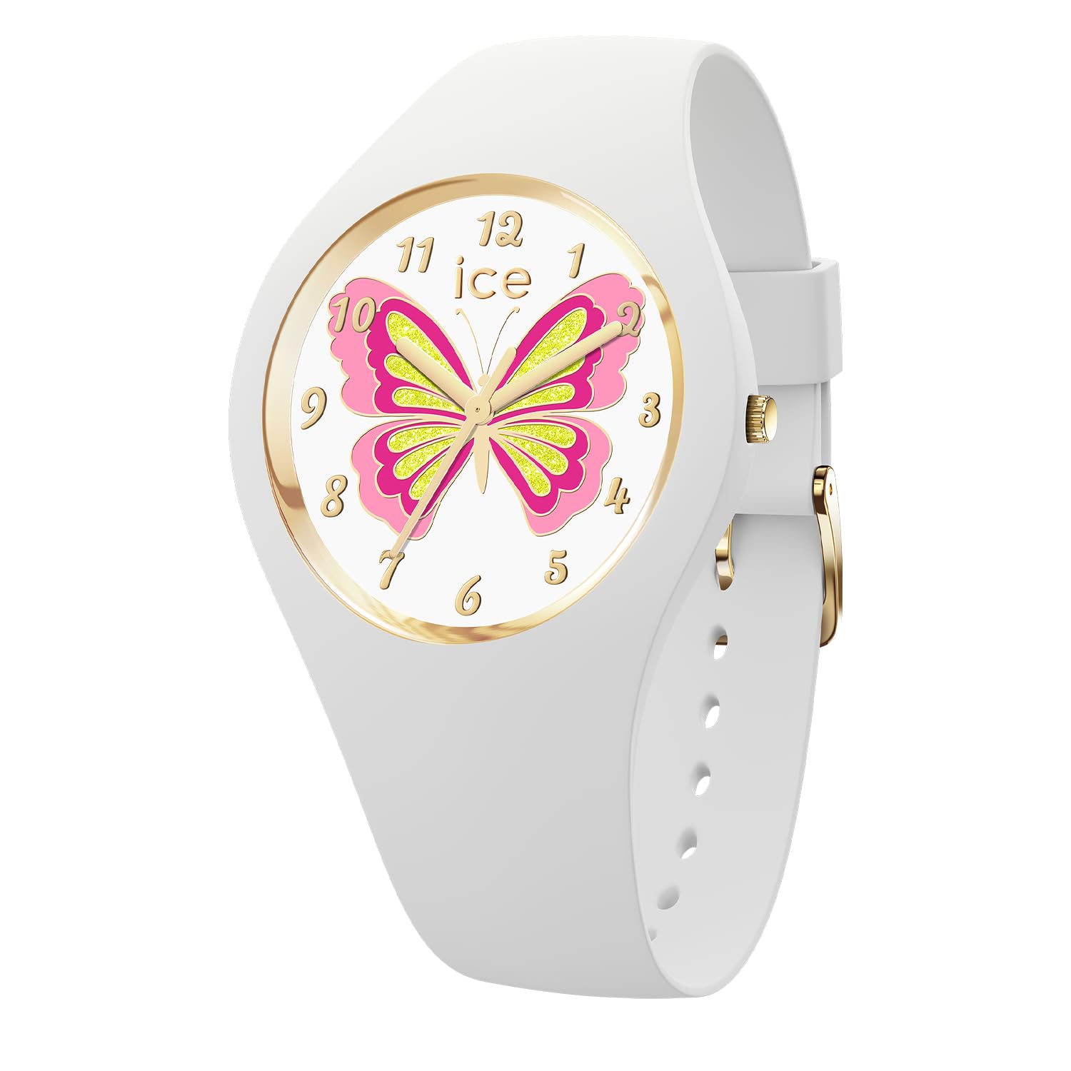 ICE-WATCH - ICE Fantasia Butterfly Lily - Girl's Wristwatch with Plastic Strap - 021956 (Small)