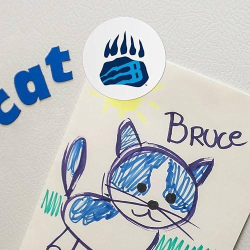 Miniatura 2 de Bob Jones University Secondary Logo Refrigerator Fridge Locker Vinyl Circle Magnet Set