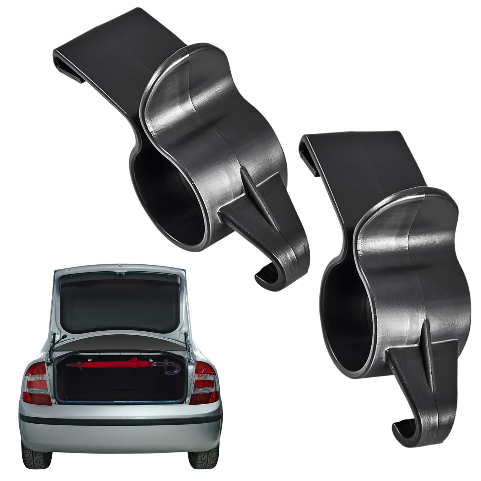 2x Schirmhalter Für Auto-Kofferraum - Praktische Haken Für Regenschirme & Taschen