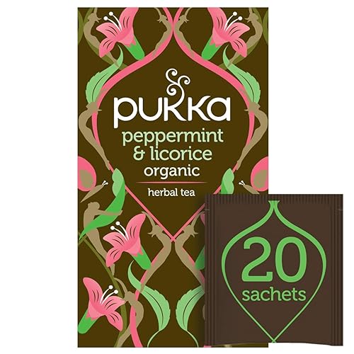 PUKKA Menta orgánica y regaliz, 20 EA