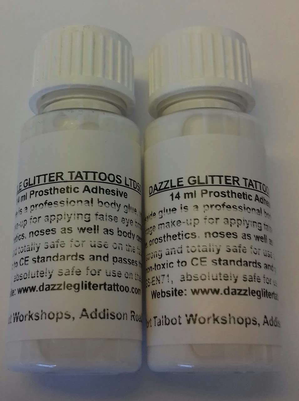 Prosaide 28 ml x Pros-aide Body Art Glue for Glitter Tattoos/Body Art (2 x 14 ml) Halloween FX Pax