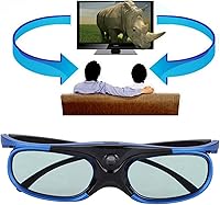 Vista 7 de Gafas 3D, Universal Activo Obturador Tipo Gafas 3D, DLP Link Proyector 3D Gafas 3D Lente HD
