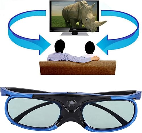 Miniatura 7 de ciciglow Gafas 3D, Universal Activo Obturador Tipo Gafas 3D, DLP Link Proyector 3D Gafas 3D Lente HD