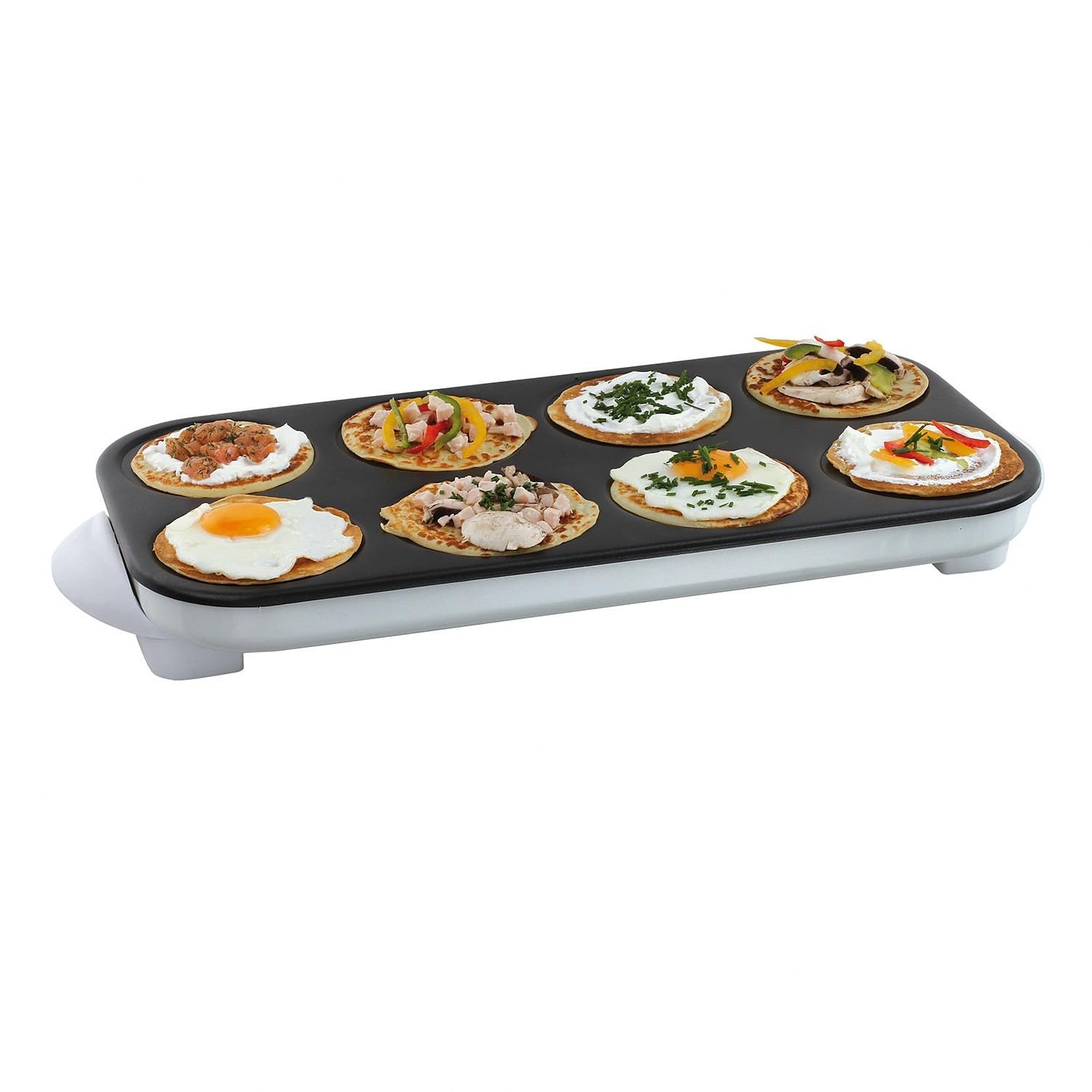 Crêpière Maxi crêpes/Pancakes Party avec revêtement Anti-adhésif - 8 Personnes - 1500W DOC186