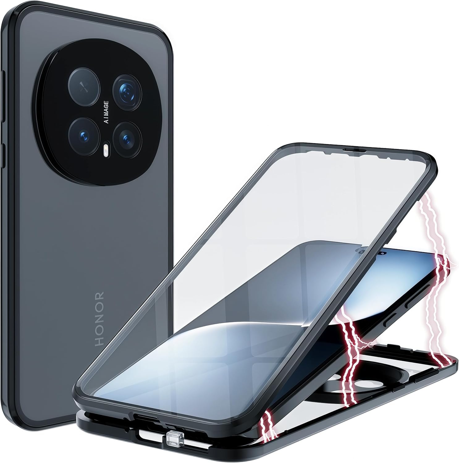 グローバル版 HONOR Magic 8 Pro｜12/512GB ケース付き Amazon.com: QUIETIP Magnetic Case for Honor Magic 8 Pro,Metal