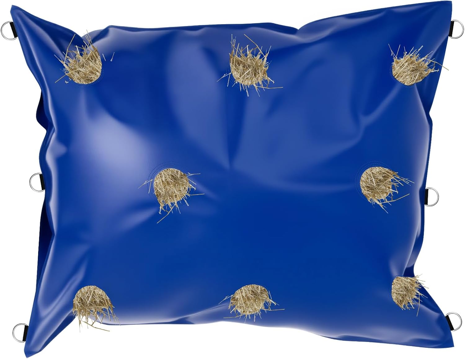 47'' x 39'' Zip Slow Feed Bag Hay Net Alternative Slow Feeder Horse Hay Bag for Stall, Trailer, Track, Paddock, or for Horse, Goat, Donkey