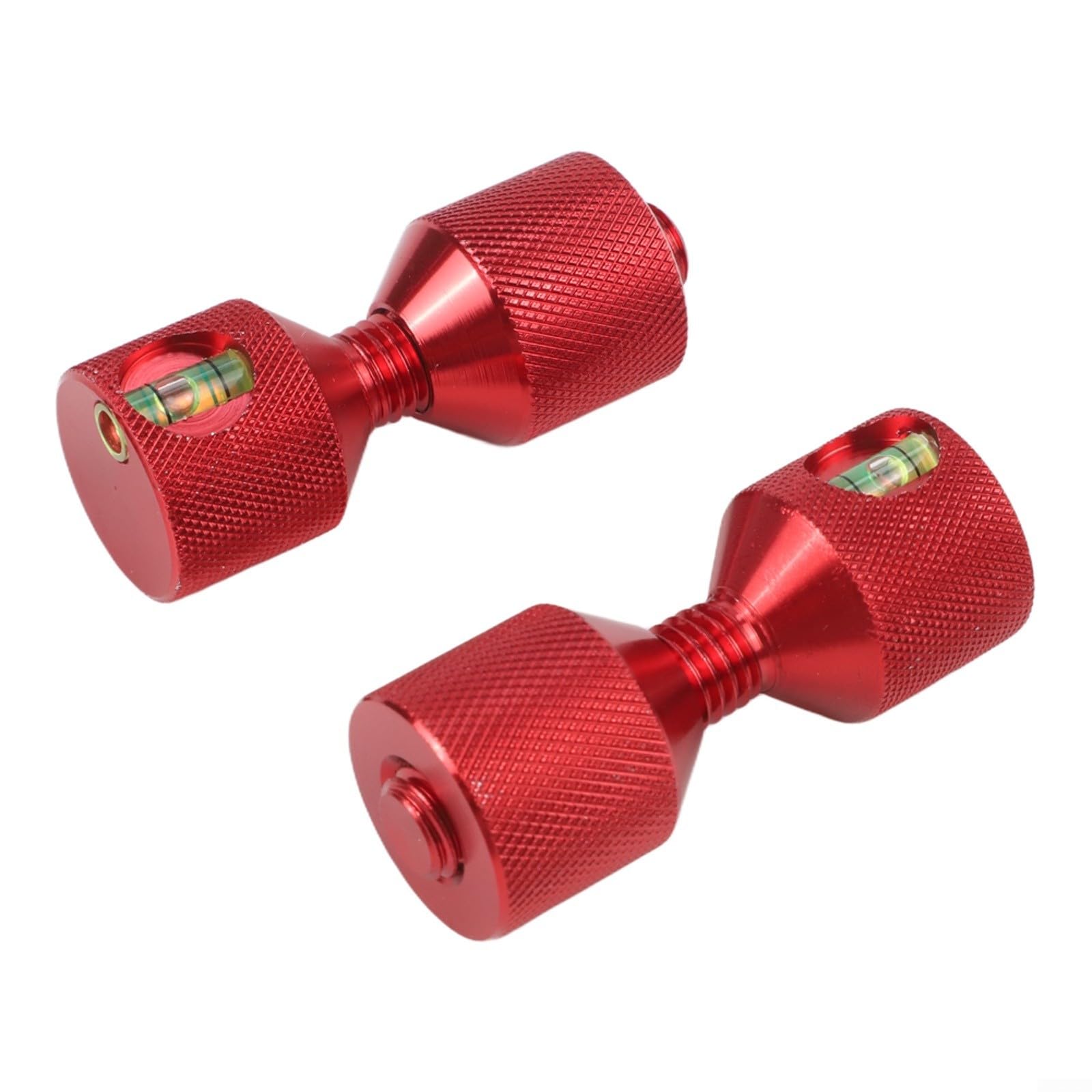 2Pcs 1-1/8 Pollice Due Fori Flangia Allineamento Pin Con Livello Integrato, Strumento Di Centraggio Flangia Tubo In Alluminio Per 1/2-14 Pollici 150LB