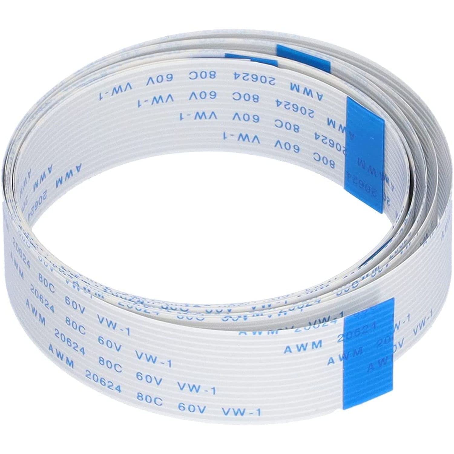 SLVC FFC Cable 15 Pin 1mm Pitch 500mm Length(Same Side) Flex FPC Ribbon Extension Cord Flat Wire Cable Connection LCD,TV,Laptop,Printer(White)(Pack of 1) (B0BCFTK4LZ) Amazon Price History, Amazon Price Tracker
