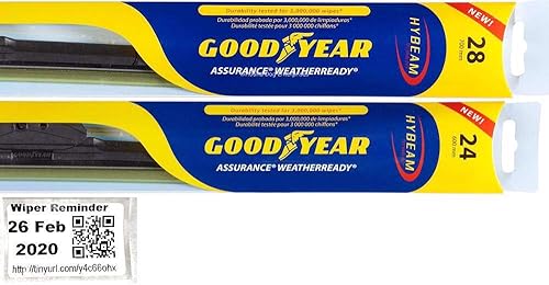 Juego de limpiaparabrisas para Chevrolet Cruze 2017-2019 (Hatchback)  Cuchillas de conductor y pasajero y pegatina de recordatorio (Assurance