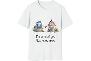 Awesome "I'm So Glad You Live Next Door" Christmas T-Shirt Neighbor Gift