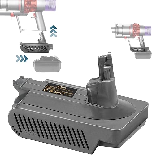 Miniatura 1 de Adaptador de batería V10 para Makita para Dyson de repuesto de 25.2 V compatible con Dyson V10 Animal Absolute Fluffy Motorhead SV12 aspiradora