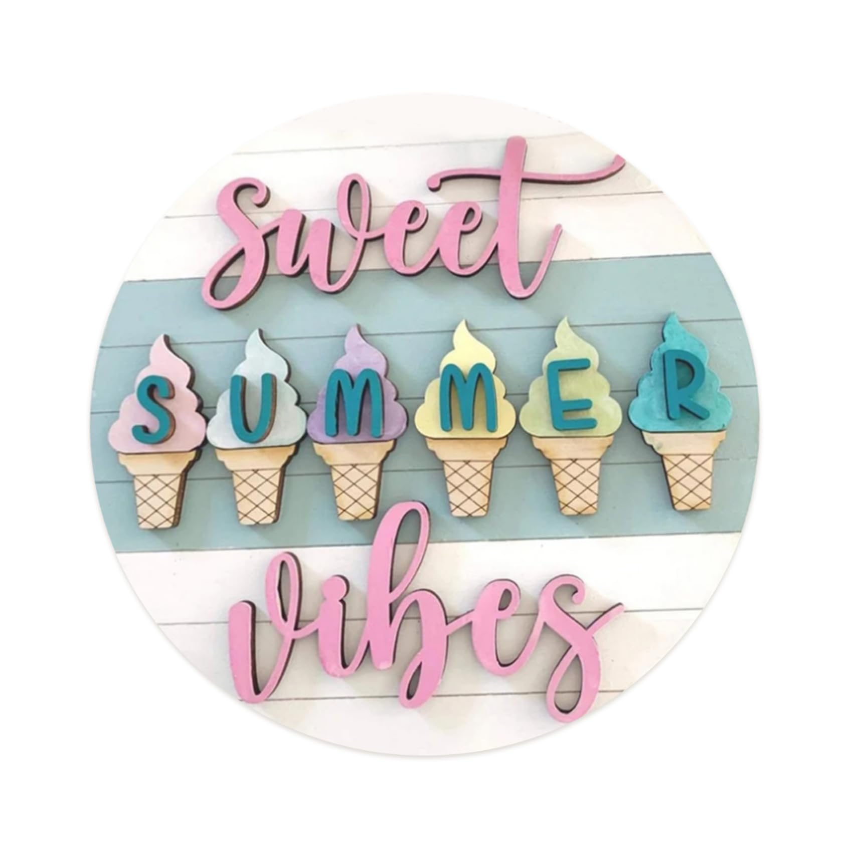 Elyebxj Summer Welcome Sign, Wooden Door Sign Hanger Hello Summer, Front Door Hanger Wreath Decor for Holiday Home Office, Sunflower Welcome