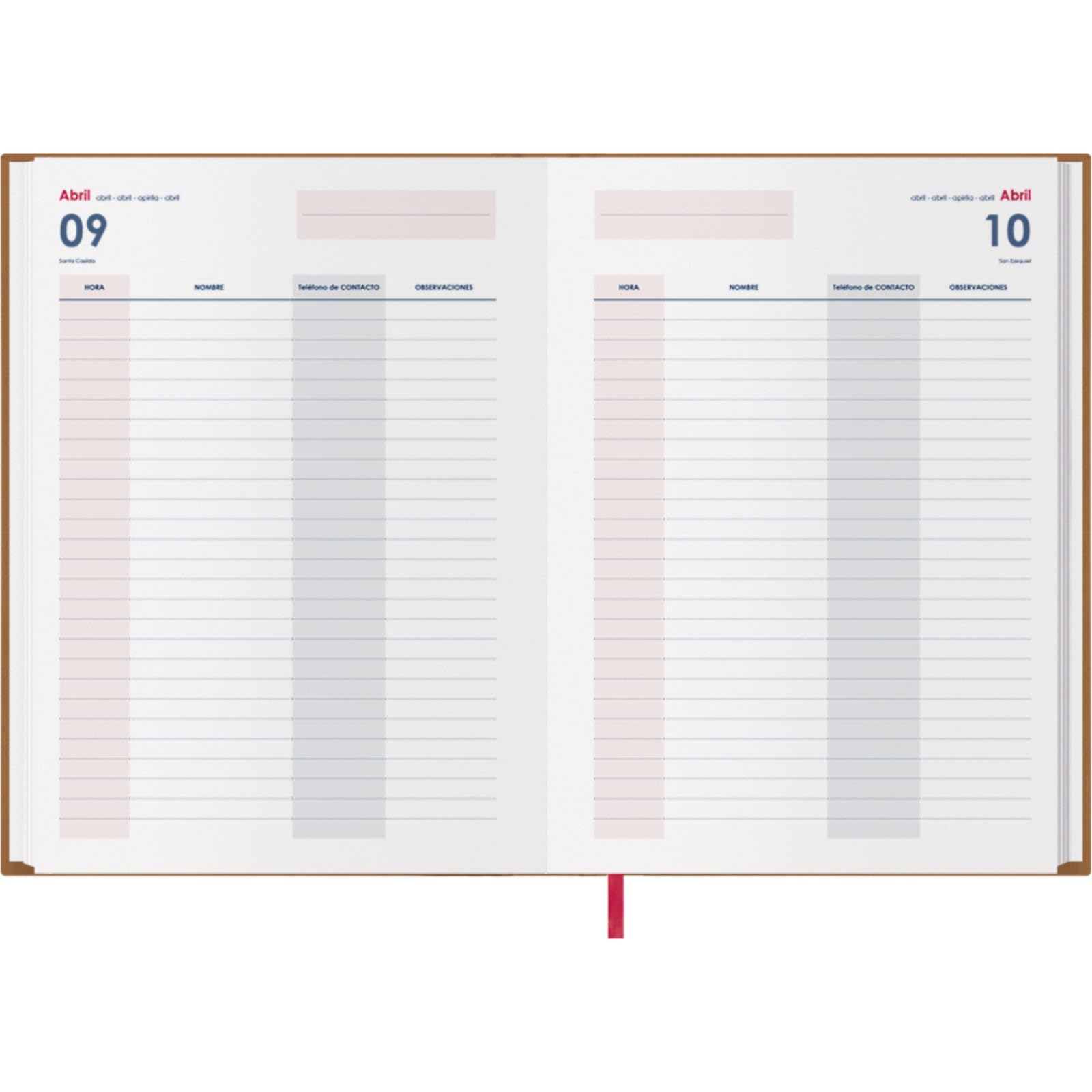 OctÀGON DESIGN | Grand Planificateur Mensuel 2025/2026 Plus | Agenda Académique Mensuel | 12 Mois ; Août 2025 à Juillet 2026 | 2 Pages De Notes Entre Mois | A4 | Camel | Couverture Souple