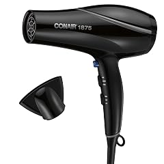 Conair Hair Dryer Style Shine Natural Crystal Collection 1875W Hairdryer 3 Heat Settings 2 Speeds Blow Dryer with