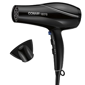 Conair Hair Dryer Style Shine Natural Crystal Collection 1875W Hairdryer 3 Heat Settings 2 Speeds Blow Dryer with