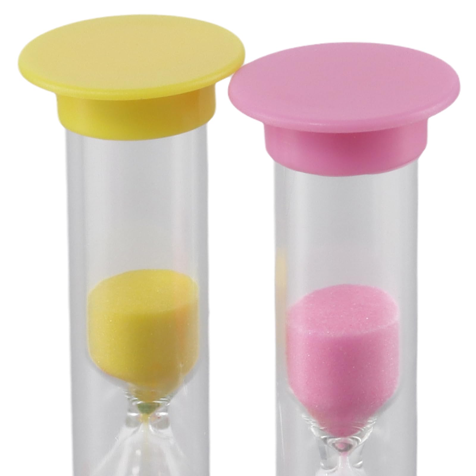 KEILEOHO 60 mini clessidra in plastica da 3 minuti, 6 colori, per cucinare, spazzolare i denti, attività