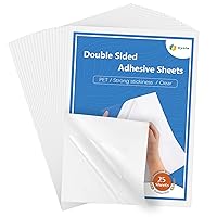 Vista 1 de Dynta Double Sided Adhesive Sheets for Arts Craft Scrapbooking Photo Albums Home Decorative 25Pcs, 8.3 x 11.7 Inch
